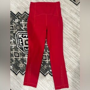 Lululemon Athletica Red Straight Leg Pants